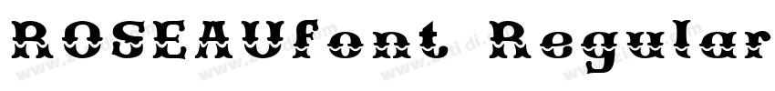 ROSEAUfont Regular字体转换